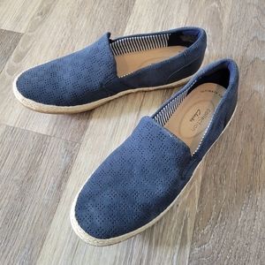 Clark's Slip On Shoes Loafers Size 6.5 Navy